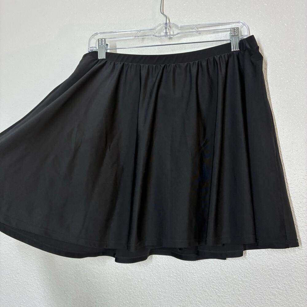 Torrid Skort Womens 1 Black Athletic Tennis Lined Elastic Waist Stretch Short
